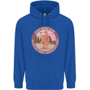 Sloth Hiking Team Funny Trekking Walking Mens 80% Cotton Hoodie Royal Blue
