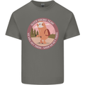 Sloth Hiking Team Funny Trekking Walking Mens Cotton T-Shirt Tee Top Charcoal