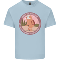 Sloth Hiking Team Funny Trekking Walking Mens Cotton T-Shirt Tee Top Light Blue