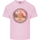 Sloth Hiking Team Funny Trekking Walking Mens Cotton T-Shirt Tee Top Light Pink