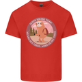 Sloth Hiking Team Funny Trekking Walking Mens Cotton T-Shirt Tee Top Red