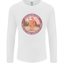 Sloth Hiking Team Funny Trekking Walking Mens Long Sleeve T-Shirt White