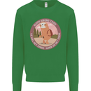 Sloth Hiking Team Funny Trekking Walking Mens Sweatshirt Jumper Irish Green