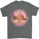 Sloth Hiking Team Funny Trekking Walking Mens T-Shirt 100% Cotton Charcoal