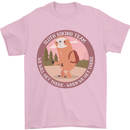Sloth Hiking Team Funny Trekking Walking Mens T-Shirt 100% Cotton Light Pink