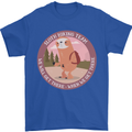 Sloth Hiking Team Funny Trekking Walking Mens T-Shirt 100% Cotton Royal Blue