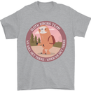 Sloth Hiking Team Funny Trekking Walking Mens T-Shirt 100% Cotton Sports Grey