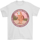 Sloth Hiking Team Funny Trekking Walking Mens T-Shirt 100% Cotton White