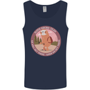 Sloth Hiking Team Funny Trekking Walking Mens Vest Tank Top Navy Blue