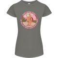 Sloth Hiking Team Funny Trekking Walking Womens Petite Cut T-Shirt Charcoal