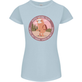 Sloth Hiking Team Funny Trekking Walking Womens Petite Cut T-Shirt Light Blue