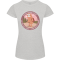 Sloth Hiking Team Funny Trekking Walking Womens Petite Cut T-Shirt Sports Grey