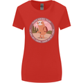 Sloth Hiking Team Funny Trekking Walking Womens Wider Cut T-Shirt Red