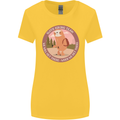 Sloth Hiking Team Funny Trekking Walking Womens Wider Cut T-Shirt Yellow