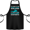 Smart People Hobbie Funny Scuba Diving Diver Cotton Apron 100% Organic Black