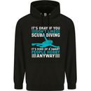 Smart People Hobbie Funny Scuba Diving Diver Mens 80% Cotton Hoodie Black