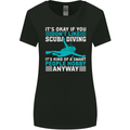 Smart People Hobbie Funny Scuba Diving Diver Womens Wider Cut T-Shirt Black