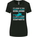 Smart People Hobbie Funny Scuba Diving Diver Womens Wider Cut T-Shirt Black