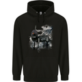 Smokey BBQ Grill Childrens Kids Hoodie Black