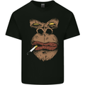 Smoking Gorilla Mens Cotton T-Shirt Tee Top Black