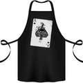 Smokinig Ace of Spades Skull Biker Heay Metal Cotton Apron 100% Organic Black