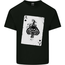 Smokinig Ace of Spades Skull Biker Heay Metal Kids T-Shirt Childrens Black