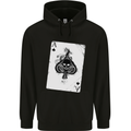 Smokinig Ace of Spades Skull Biker Heay Metal Mens 80% Cotton Hoodie Black