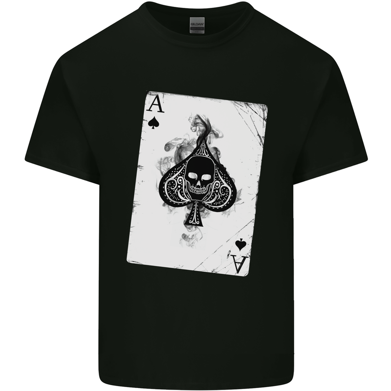 Smokinig Ace of Spades Skull Biker Heay Metal Mens Cotton T-Shirt Tee Top Black