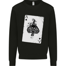 Smokinig Ace of Spades Skull Biker Heay Metal Mens Sweatshirt Jumper Black