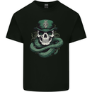 Snake Skull St Patricks Day Kids T-Shirt Childrens Black