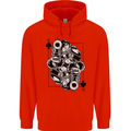 Sniper Card Military Army Special Forces Childrens Kids Hoodie Bright Red