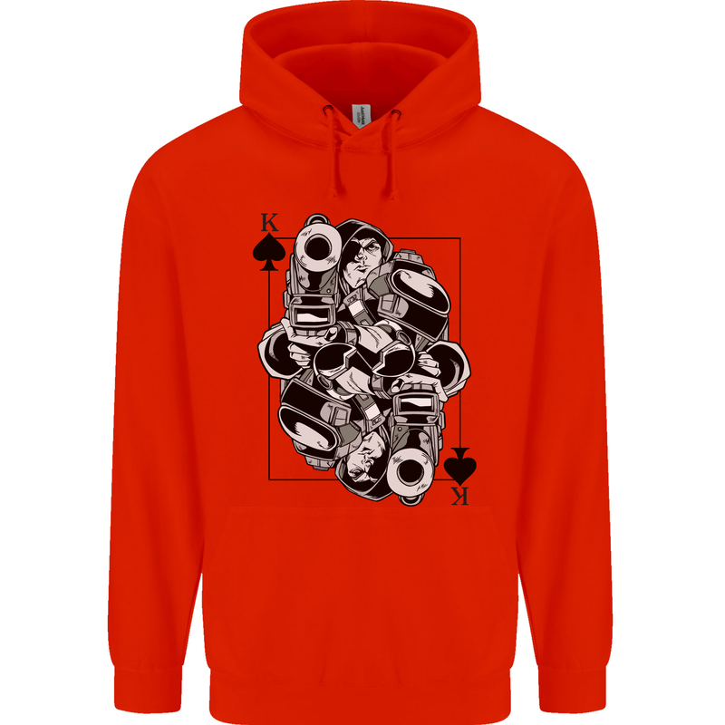Sniper Card Military Army Special Forces Childrens Kids Hoodie Bright Red