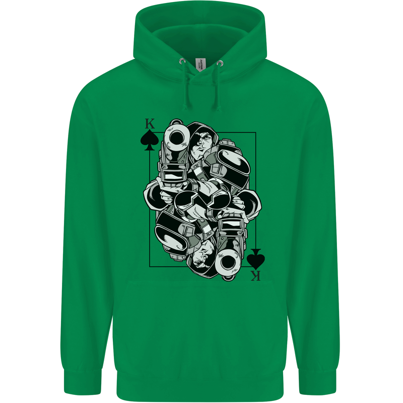 Sniper Card Military Army Special Forces Childrens Kids Hoodie Irish Green