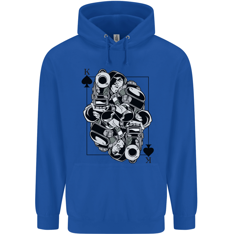 Sniper Card Military Army Special Forces Childrens Kids Hoodie Royal Blue