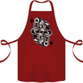 Sniper Card Military Army Special Forces Cotton Apron 100% Organic Maroon