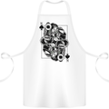 Sniper Card Military Army Special Forces Cotton Apron 100% Organic White