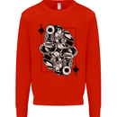 Sniper Card Military Army Special Forces Kids Sweatshirt Jumper Bright Red