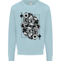 Sniper Card Military Army Special Forces Kids Sweatshirt Jumper Light Blue