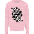 Sniper Card Military Army Special Forces Kids Sweatshirt Jumper Light Pink