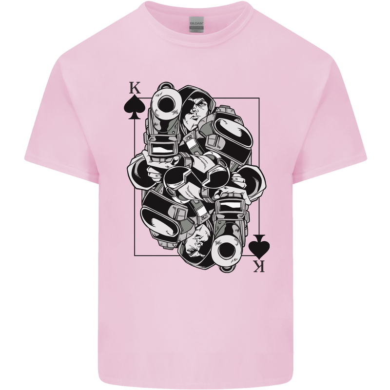 Sniper Card Military Army Special Forces Kids T-Shirt Childrens Light Pink