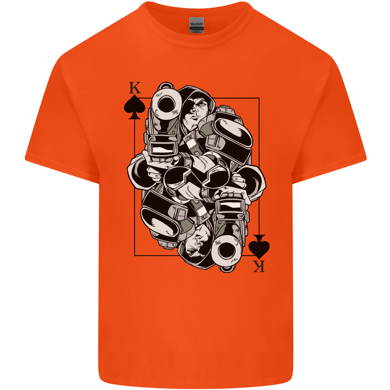 Sniper Card Military Army Special Forces Kids T-Shirt Childrens Orange