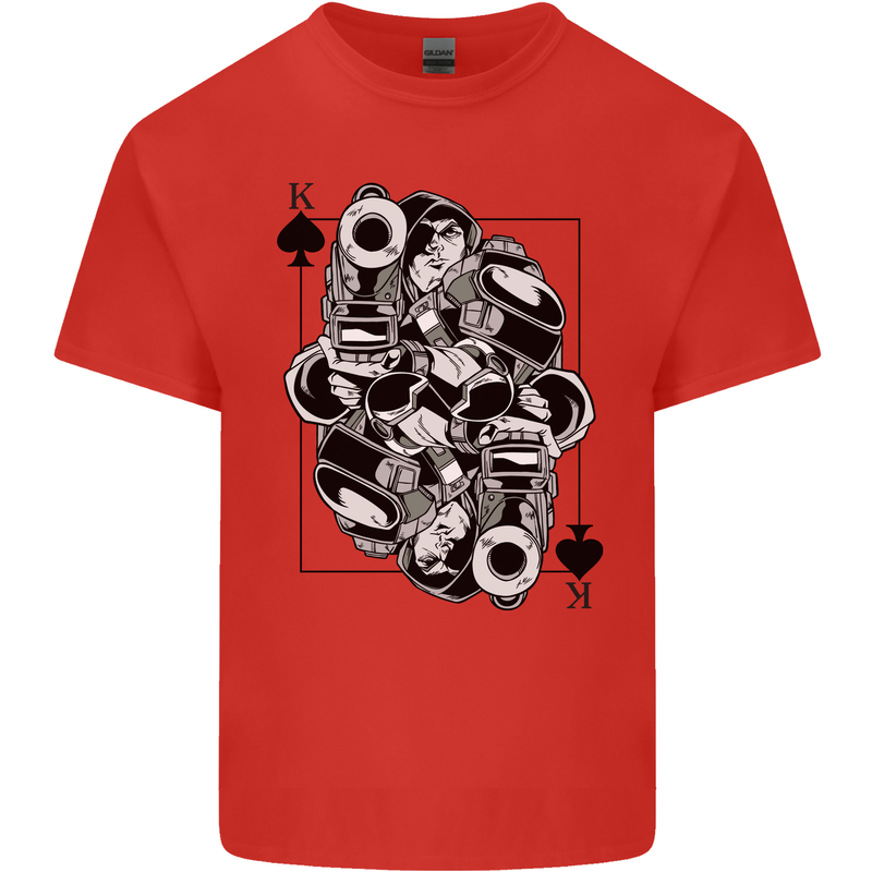 Sniper Card Military Army Special Forces Kids T-Shirt Childrens Red