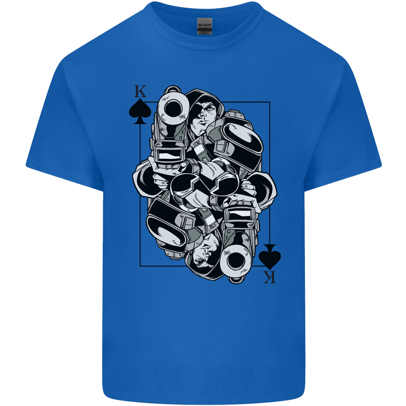 Sniper Card Military Army Special Forces Kids T-Shirt Childrens Royal Blue