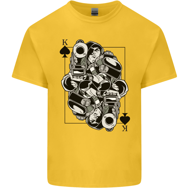 Sniper Card Military Army Special Forces Kids T-Shirt Childrens Yellow