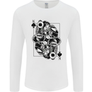 Sniper Card Military Army Special Forces Mens Long Sleeve T-Shirt White