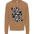 Sniper Card Military Army Special Forces Mens Sweatshirt Jumper Caramel Latte