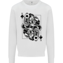 Sniper Card Military Army Special Forces Mens Sweatshirt Jumper White