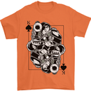 Sniper Card Military Army Special Forces Mens T-Shirt 100% Cotton Orange