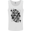 Sniper Card Military Army Special Forces Mens Vest Tank Top White