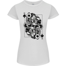 Sniper Card Military Army Special Forces Womens Petite Cut T-Shirt White